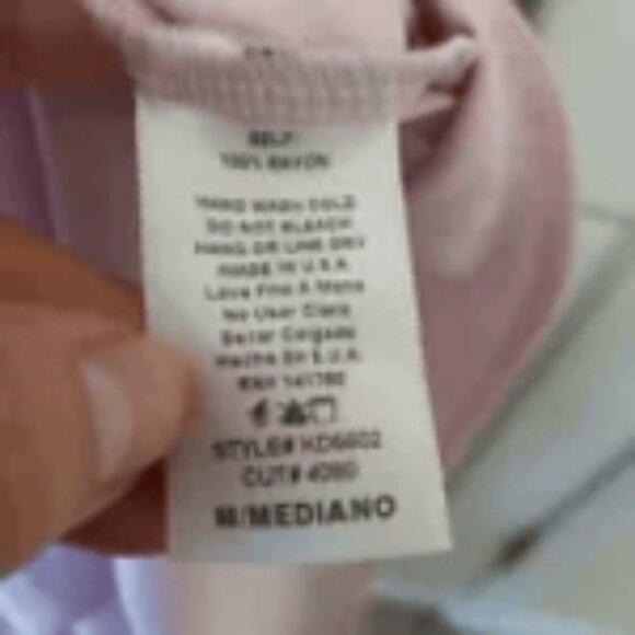 ORANGE CREEK Women's Maxi V Neck Rayon Casual Everyday Dress Peasant Size M - Picture 2 of 3